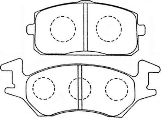 FIT FP0180 - Тормозные колодки, дисковые, комплект autospares.lv