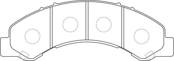 FIT FP0825 - Тормозные колодки, дисковые, комплект autospares.lv