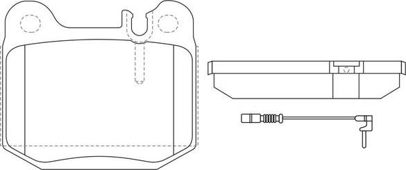 FIT FP0874E - Тормозные колодки, дисковые, комплект autospares.lv