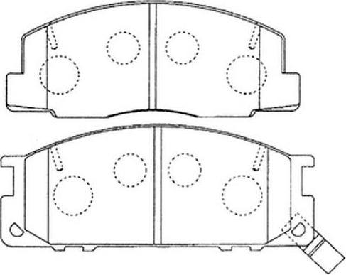 FIT FP0355 - Тормозные колодки, дисковые, комплект autospares.lv