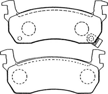 FIT FP0308 - Тормозные колодки, дисковые, комплект autospares.lv