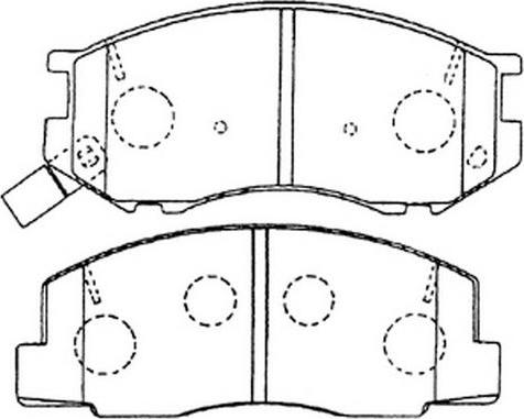 FIT FP0263 - Тормозные колодки, дисковые, комплект autospares.lv