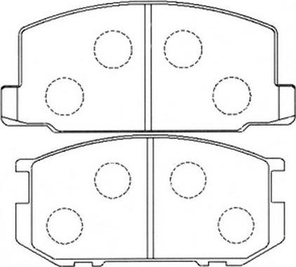 FIT FP0282 - Тормозные колодки, дисковые, комплект autospares.lv