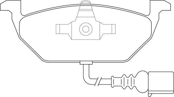 FIT FP0768E - Тормозные колодки, дисковые, комплект autospares.lv