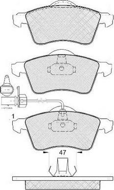 FIT FP0705E - Тормозные колодки, дисковые, комплект autospares.lv