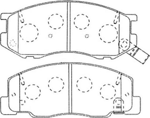 FIT FP0716 - Тормозные колодки, дисковые, комплект autospares.lv