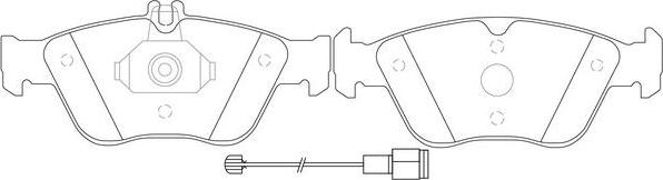 FIT FP0710E - Тормозные колодки, дисковые, комплект autospares.lv