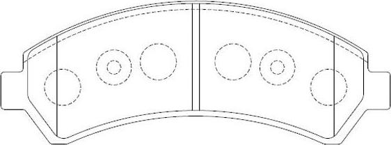 FIT FP0726 - Тормозные колодки, дисковые, комплект autospares.lv