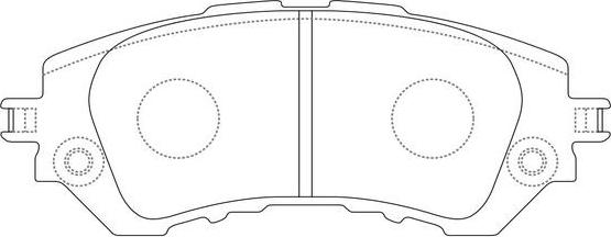 FIT FP1950 - Тормозные колодки, дисковые, комплект autospares.lv