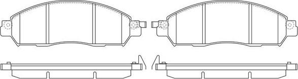 FIT FP1911 - Тормозные колодки, дисковые, комплект autospares.lv