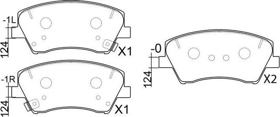 FIT FP1912 - Тормозные колодки, дисковые, комплект autospares.lv