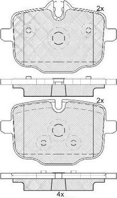 FIT FP1469 - Тормозные колодки, дисковые, комплект autospares.lv