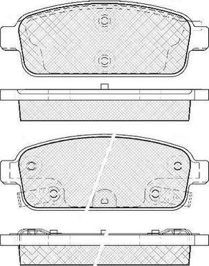 FIT FP1468 - Тормозные колодки, дисковые, комплект autospares.lv