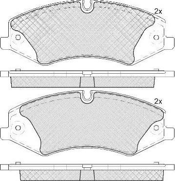 FIT FP1425 - Тормозные колодки, дисковые, комплект autospares.lv