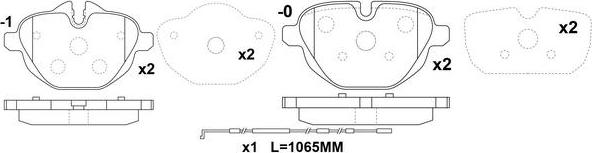 FIT FP1473E - Тормозные колодки, дисковые, комплект autospares.lv