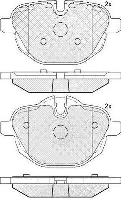 FIT FP1473 - Тормозные колодки, дисковые, комплект autospares.lv