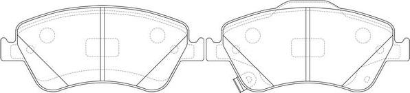 FIT FP1571 - Тормозные колодки, дисковые, комплект autospares.lv