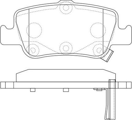 FIT FP1572 - Тормозные колодки, дисковые, комплект autospares.lv