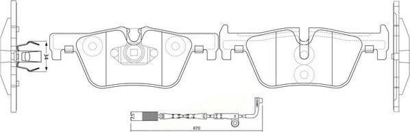 FIT FP1613E - Тормозные колодки, дисковые, комплект autospares.lv