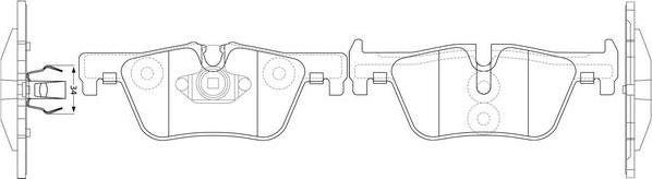 FIT FP1613 - Тормозные колодки, дисковые, комплект autospares.lv