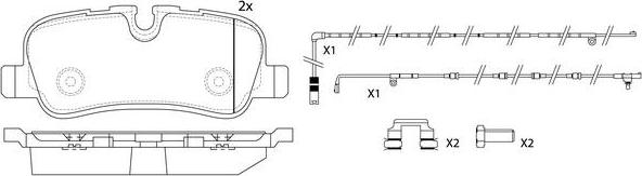 FIT FP1099E - Тормозные колодки, дисковые, комплект autospares.lv