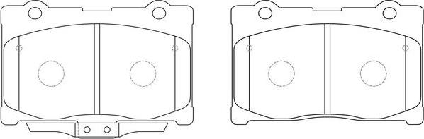 FIT FP1091 - Тормозные колодки, дисковые, комплект autospares.lv