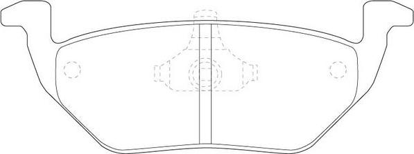 FIT FP1055 - Тормозные колодки, дисковые, комплект autospares.lv