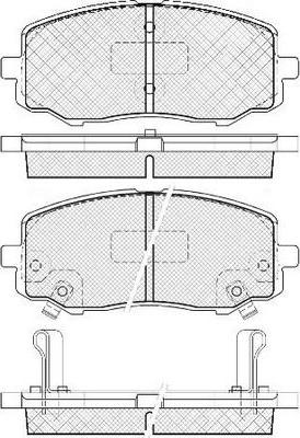 FIT FP1010 - Тормозные колодки, дисковые, комплект autospares.lv