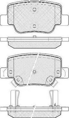 FIT FP1085 - Тормозные колодки, дисковые, комплект autospares.lv