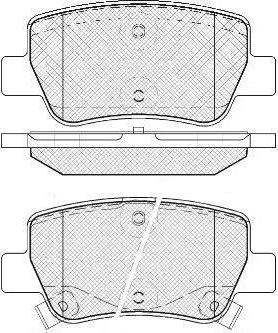 FIT FP1081 - Тормозные колодки, дисковые, комплект autospares.lv