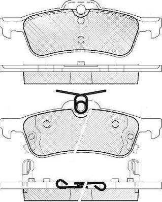 FIT FP1083 - Тормозные колодки, дисковые, комплект autospares.lv