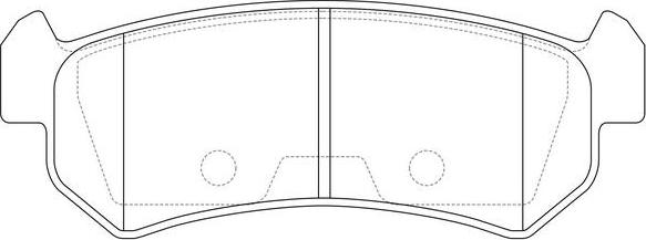 FIT FP1036 - Тормозные колодки, дисковые, комплект autospares.lv