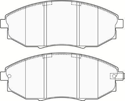 FIT FP1031 - Тормозные колодки, дисковые, комплект autospares.lv