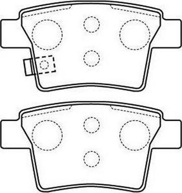 FIT FP1071 - Тормозные колодки, дисковые, комплект autospares.lv