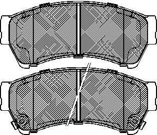 FIT FP1164 - Тормозные колодки, дисковые, комплект autospares.lv