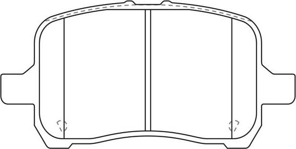 FIT FP1160 - Тормозные колодки, дисковые, комплект autospares.lv