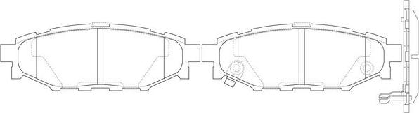 FIT FP1114 - Тормозные колодки, дисковые, комплект autospares.lv