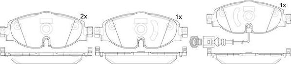 FIT FP1115E - Тормозные колодки, дисковые, комплект autospares.lv