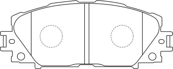 FIT FP1184 - Тормозные колодки, дисковые, комплект autospares.lv