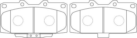 FIT FP1182 - Тормозные колодки, дисковые, комплект autospares.lv