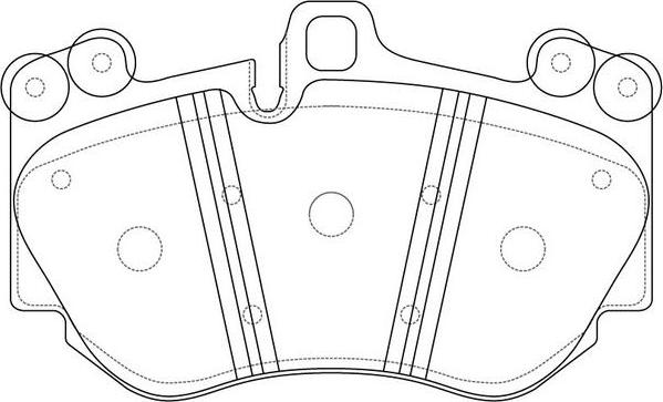 FIT FP1130 - Тормозные колодки, дисковые, комплект autospares.lv