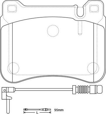 FIT FP1121E - Тормозные колодки, дисковые, комплект autospares.lv