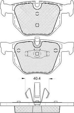 FIT FP1170 - Тормозные колодки, дисковые, комплект autospares.lv