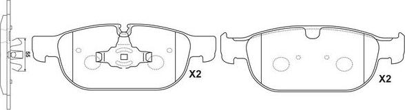 FIT FP1865 - Тормозные колодки, дисковые, комплект autospares.lv