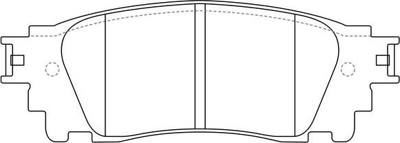 FIT FP1805 - Тормозные колодки, дисковые, комплект autospares.lv