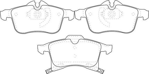 Wonder 101050107 - Тормозные колодки, дисковые, комплект autospares.lv