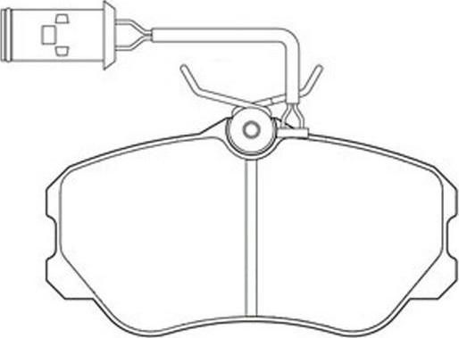 FIT FP1303E - Тормозные колодки, дисковые, комплект autospares.lv