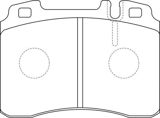 FIT FP1248 - Тормозные колодки, дисковые, комплект autospares.lv