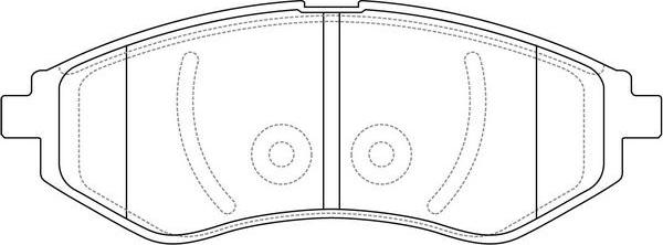 FIT FP1269 - Тормозные колодки, дисковые, комплект autospares.lv