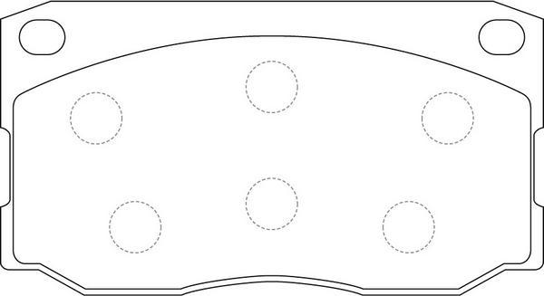 FIT FP1201 - Тормозные колодки, дисковые, комплект autospares.lv